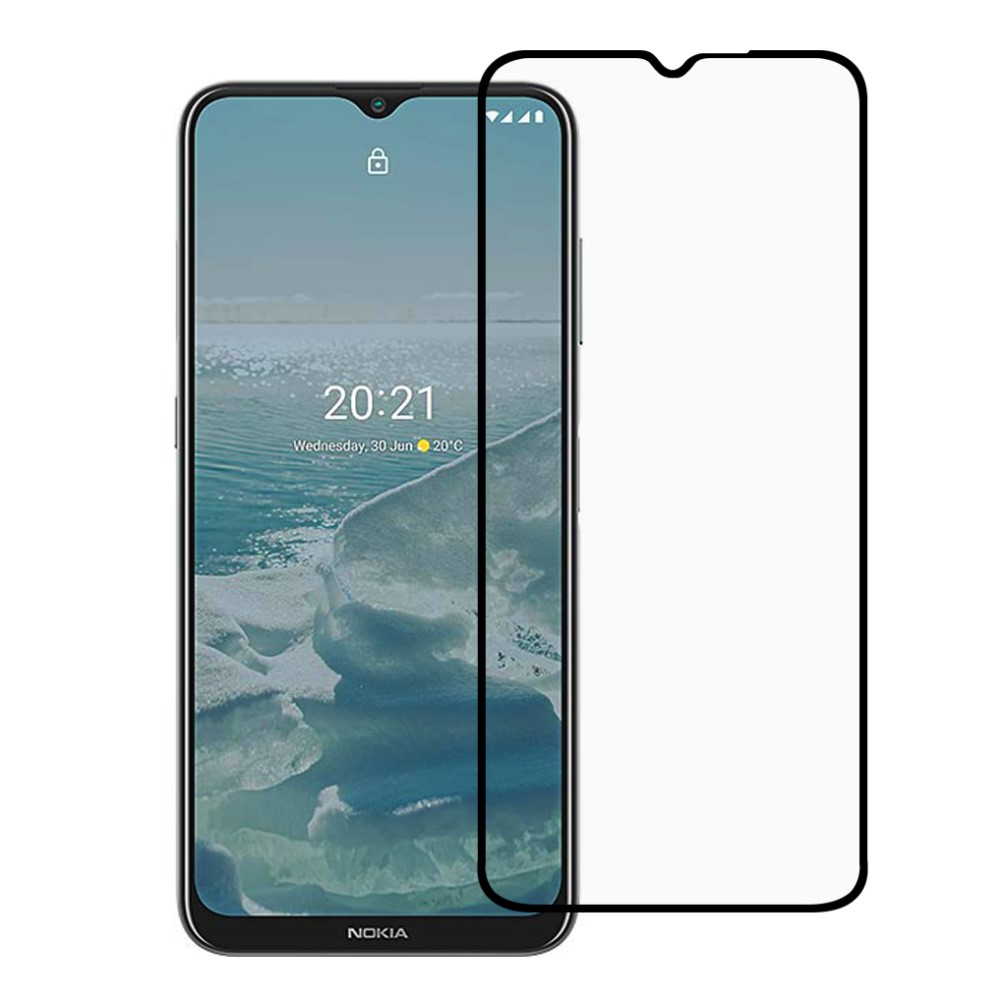 Nokia G10/G20 - Hærdet beskyttelsesglas full glue med komplet dækning