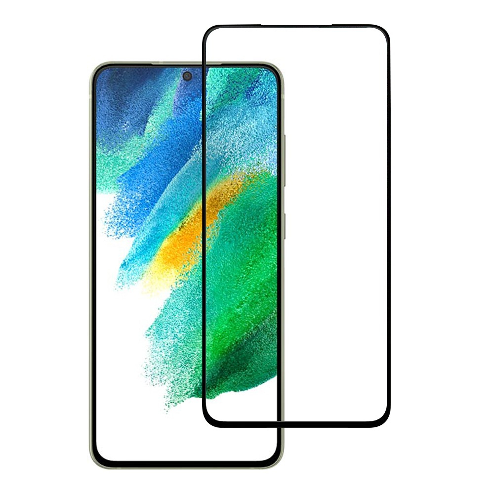 Samsung Galaxy S21 FE 5G - Premium hærdet beskyttelsesglas - komplet dækning
