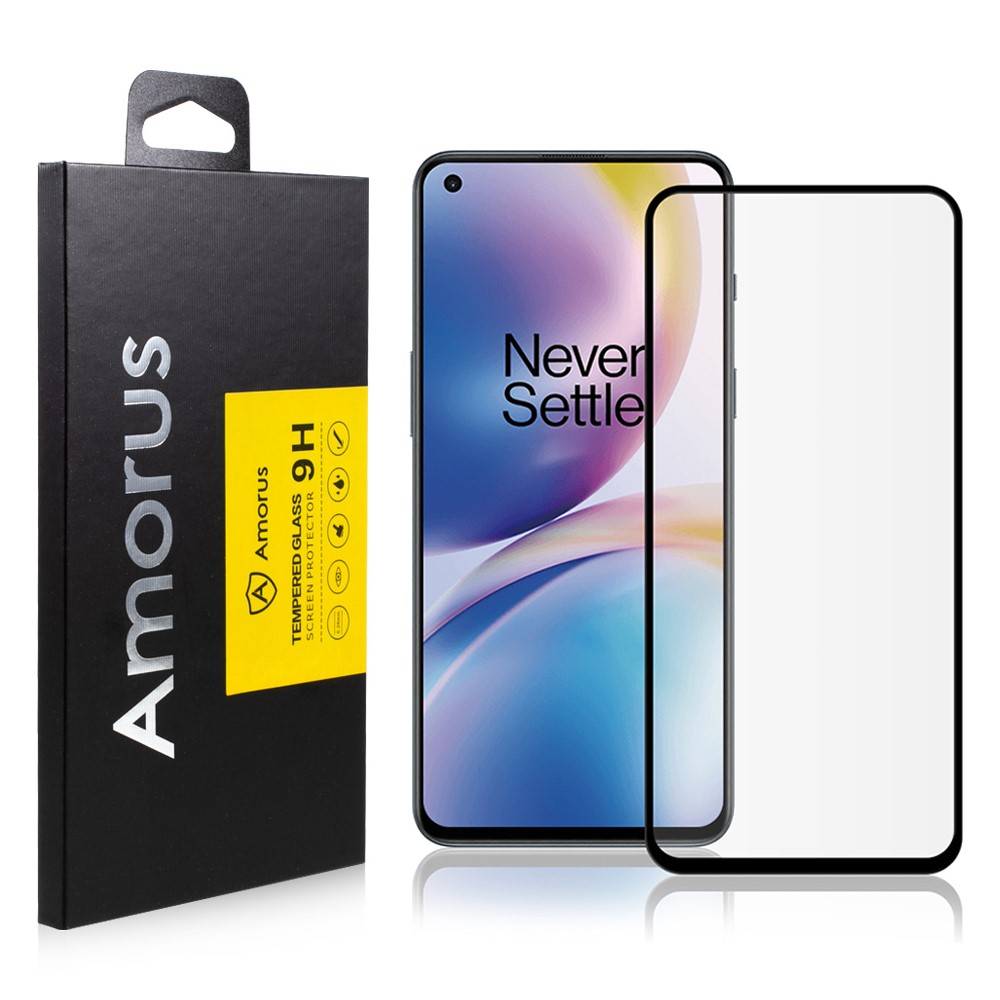 OnePlus Nord 2 5G - AMORUS premium hærdet beskyttelsesglas med komplet dækning