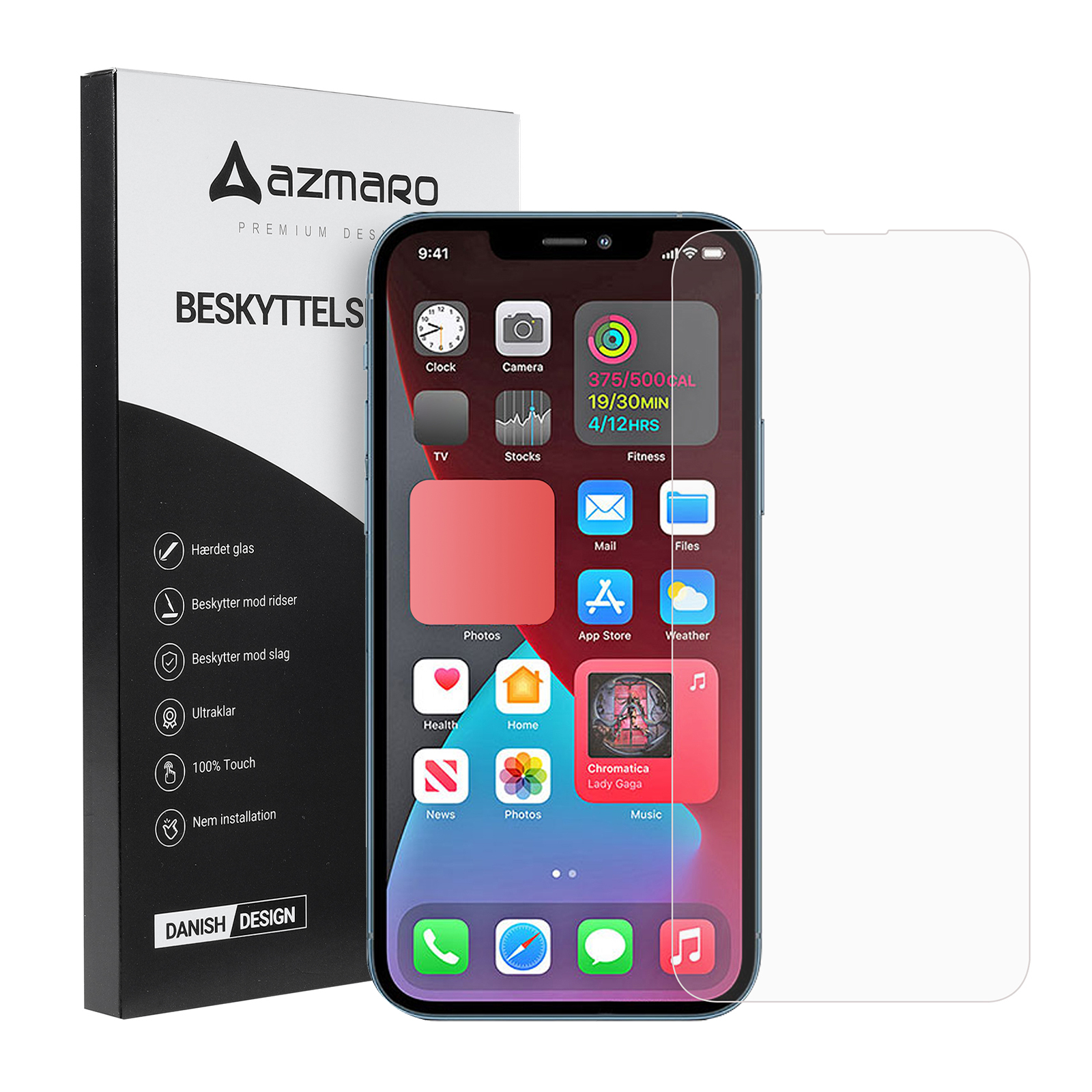 iPhone 13 Pro Max - Azmaro Ultra clear hærdet beskyttelsesglas - Transparent