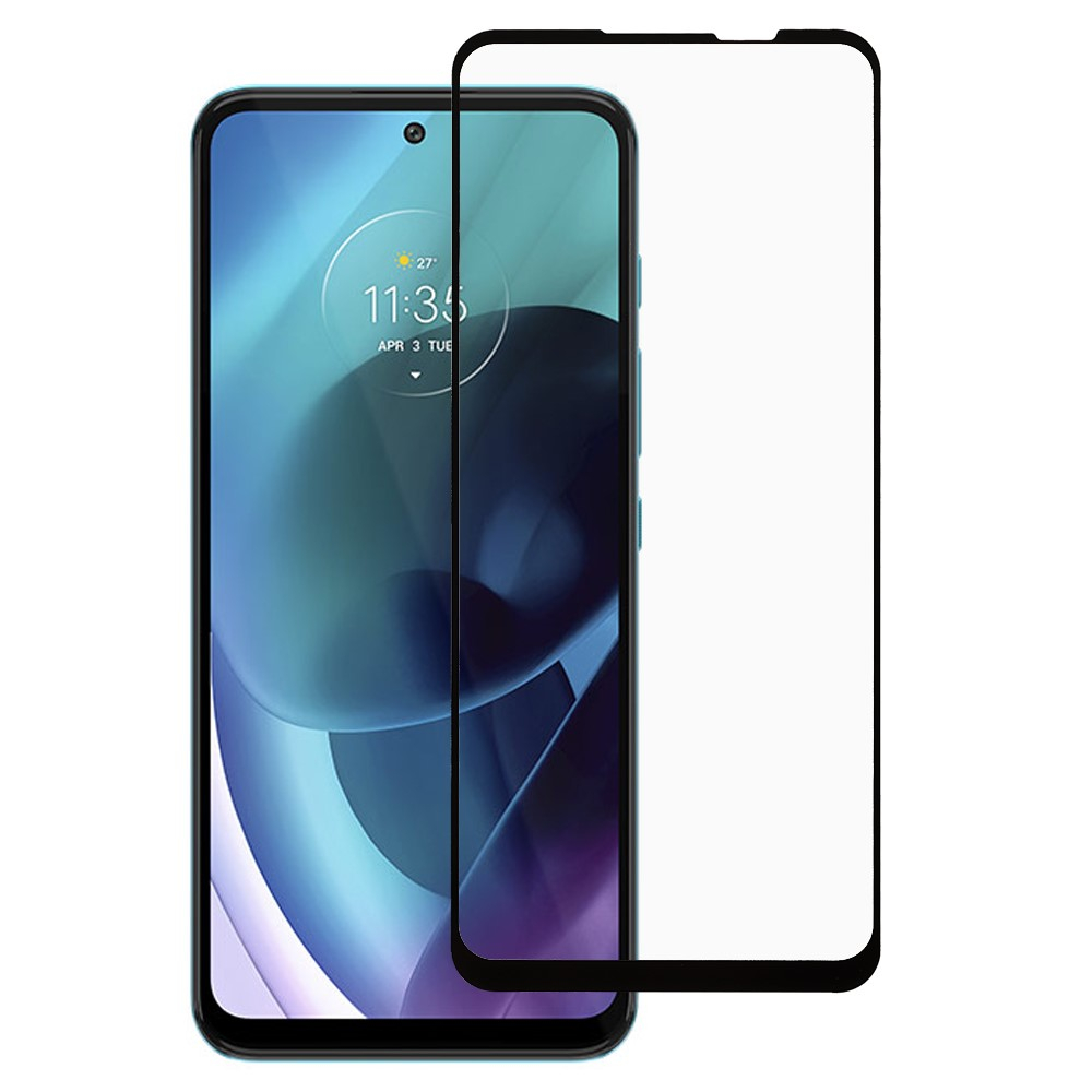 Motorola G31/G71 5G - Azmaro Premium hærdet beskyttelsesglas - Komplet dækning