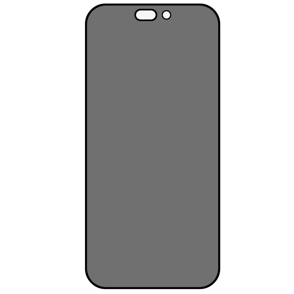 iPhone 14 Pro Max - Anti-Spy Privacy Hærdet beskyttelsesglas med komplet dækning