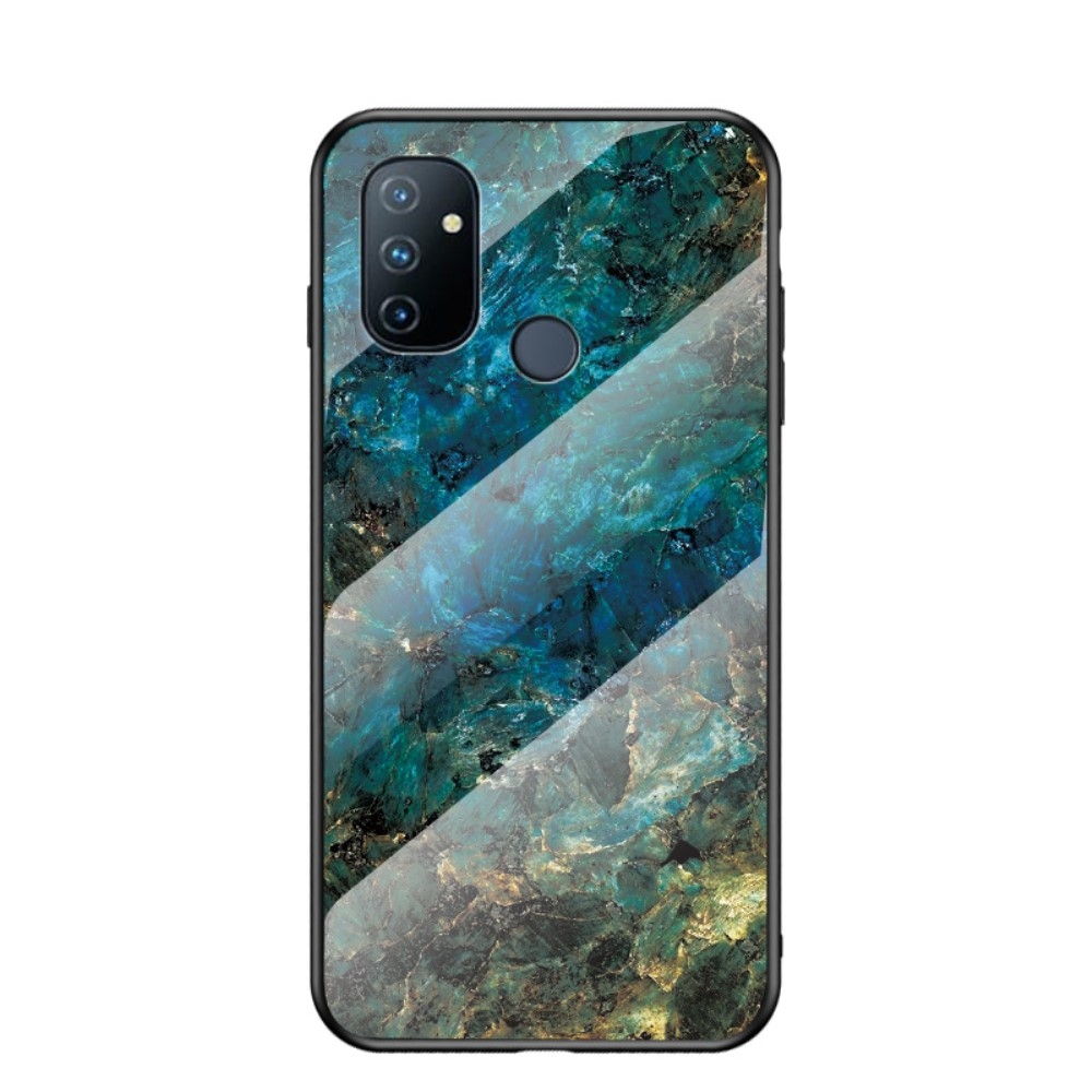 OnePlus Nord N100 - Hybrid cover med bagside af hærdet glas - Emerald
