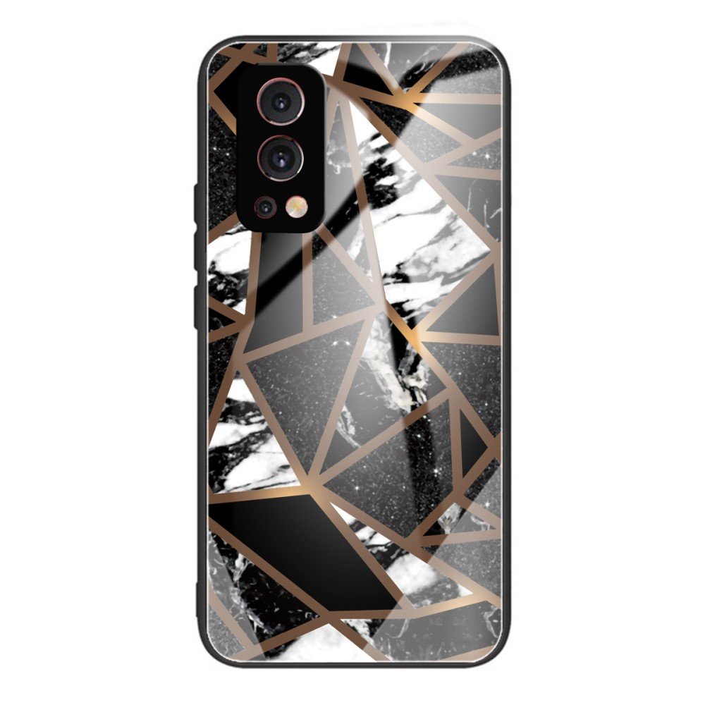 OnePlus Nord 2 5G - Hybrid cover m/ Bagside af hærdet glas - Style L