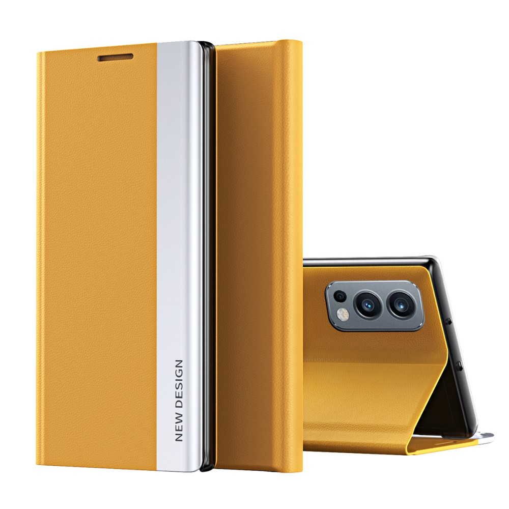 OnePlus Nord 2 5G - Læder View Window cover - Gul