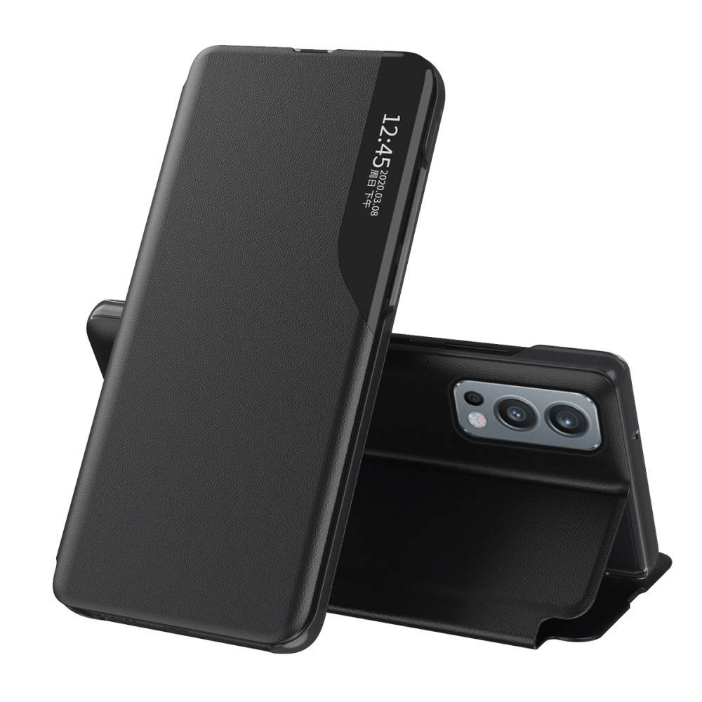 OnePlus Nord 2 5G - Flip læder View Window cover - Sort