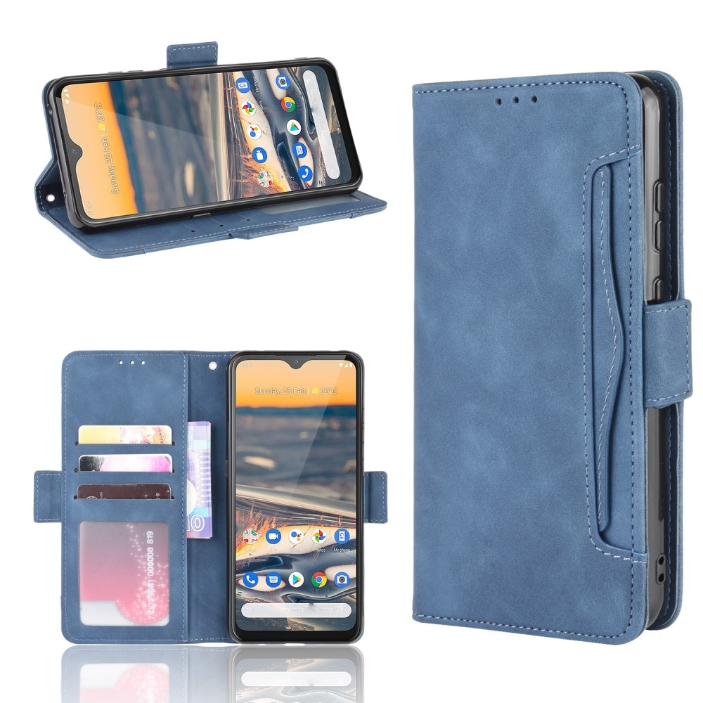 Nokia 5.3 - Læder cover / pung - Aftagelig udvendig kortholder - Blå