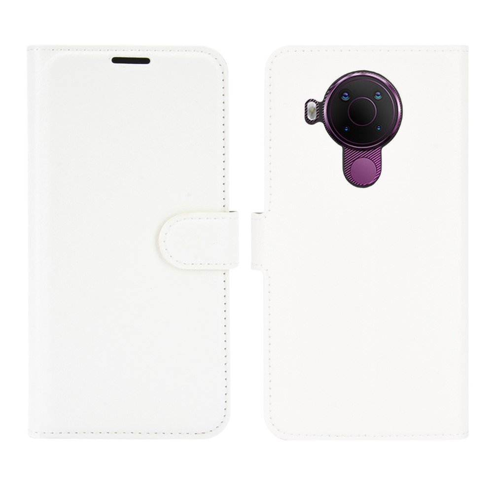 Nokia 5.4 - Læder cover / pung - Hvid