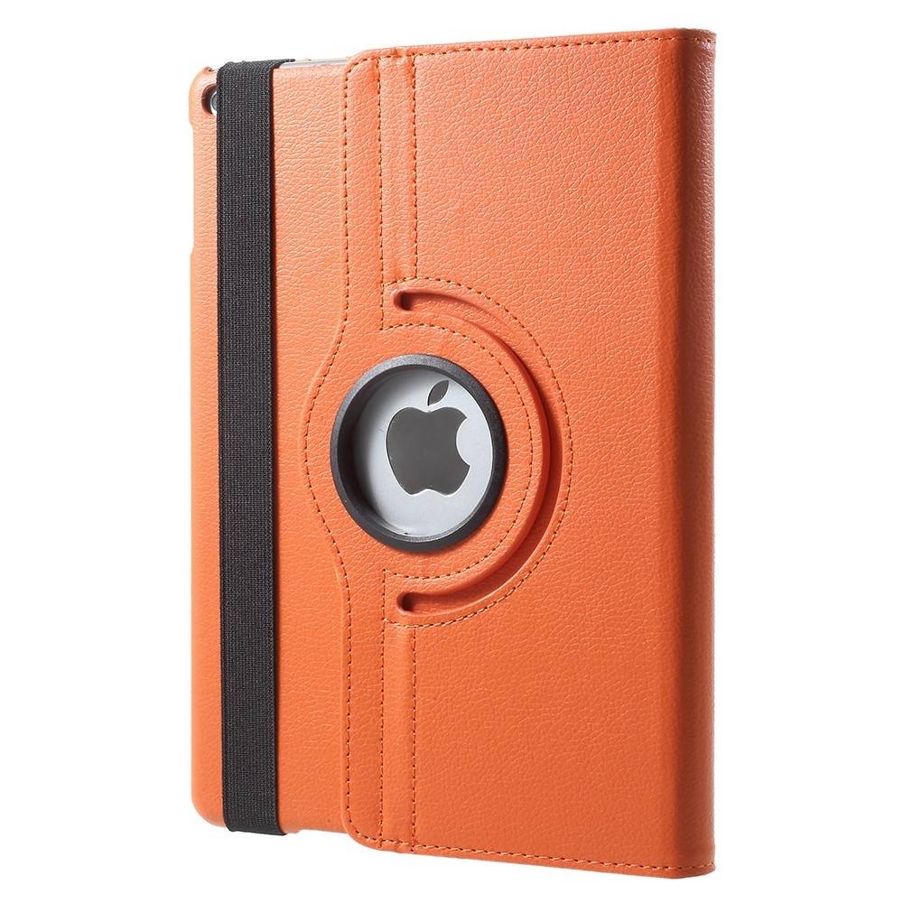 iPad Air 2 - 360 gr Roterende Læder Flip Cover - Orange
