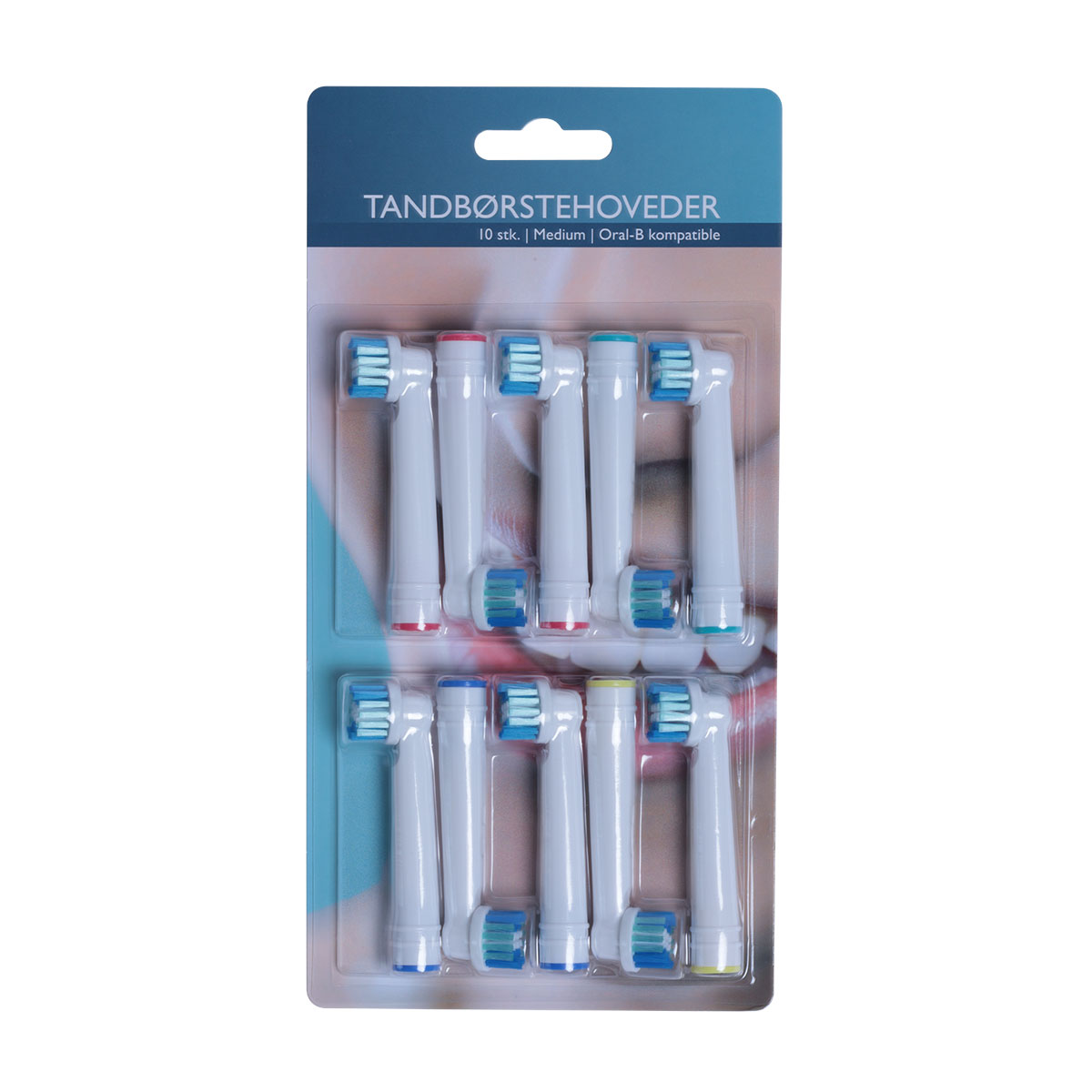 Tandbørstehoveder til eks. Oral-b Vitality, Pro mfl. 10 stk.