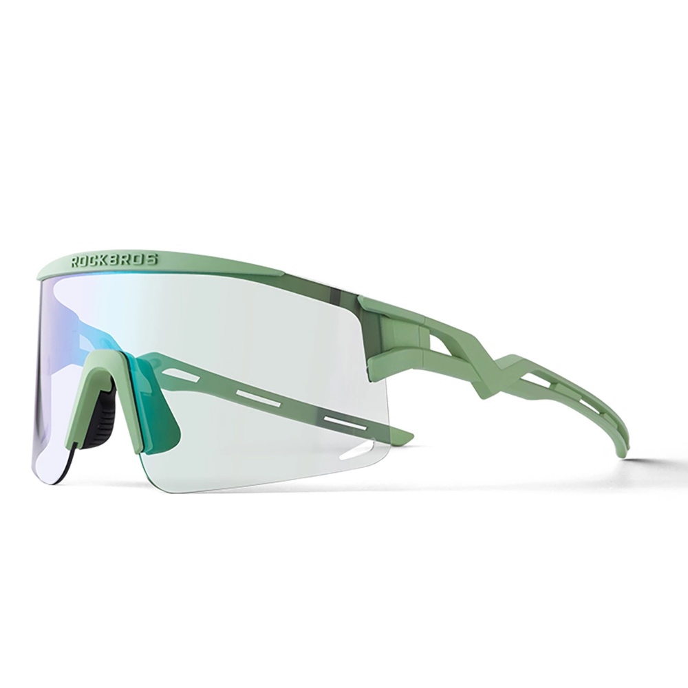 Rockbros Photochromic Cycling Glasses with UV Protection and Corrective Insert - Žalias