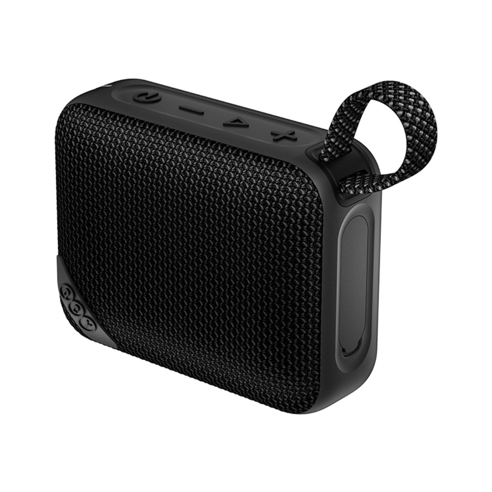 Compact mini Bluetooth Højttaler - Vandtæt - RGB lysfunktion - Sort