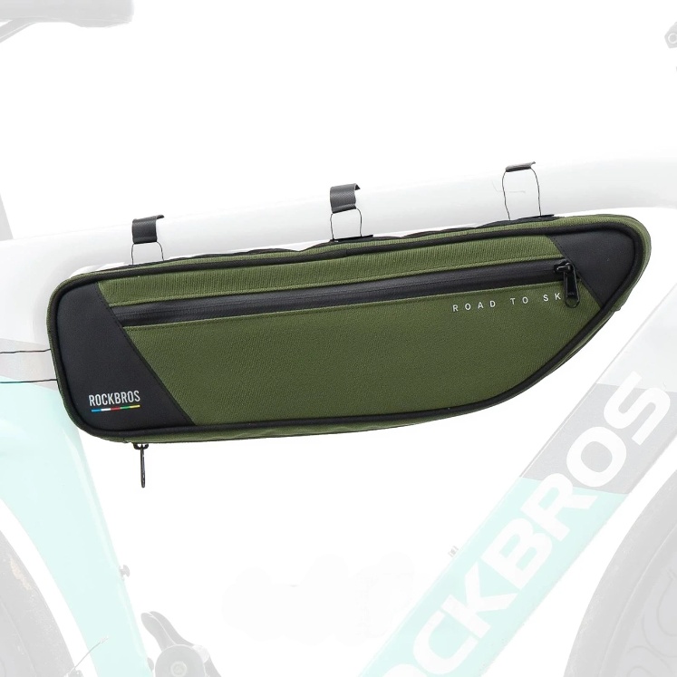 RockBros Torba pod rame 2L Rockbros TL003 ROAD TO SKY wodoodporna – zielona