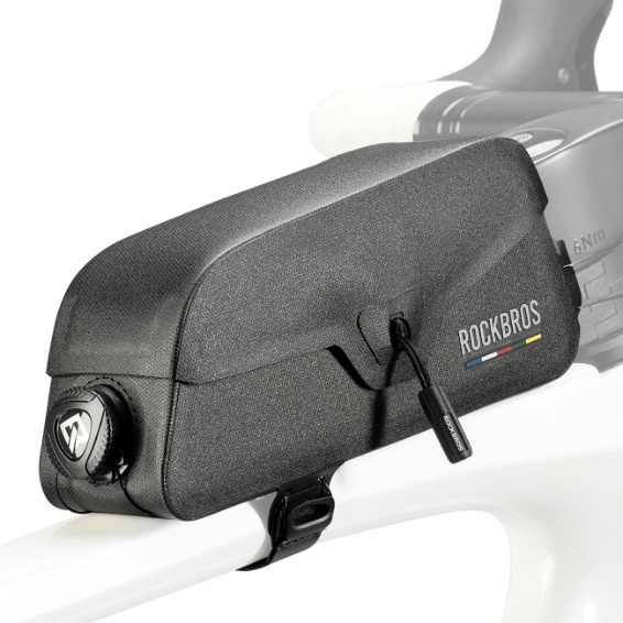 RockBros cykeltaske Rockbros AS-134 ROAD TO SKY vandtæt til stel 0,6 l - sort