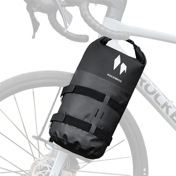 Rockbros cykel forgaffeltaske 7L - 100% Vandtæt - Sort