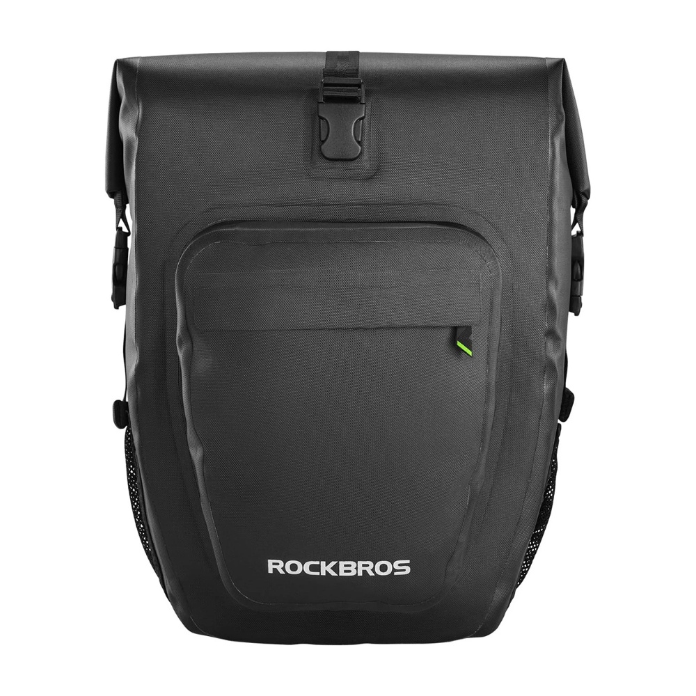 Rockbros vandtæt cykeltaske / Pannier til bagagebære 27L - Med skulderrem - Sort