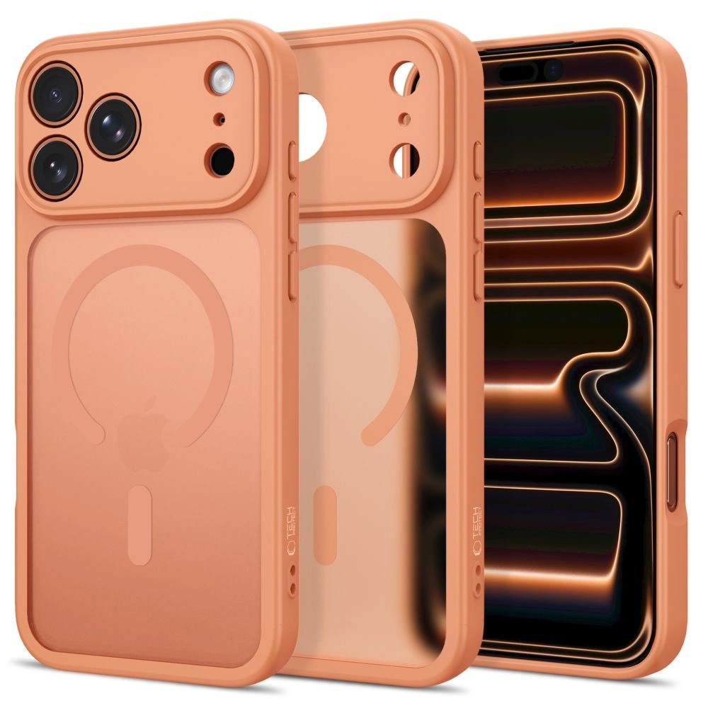 iPhone 17 Pro Max / 18 Pro Max - Tech-Protect BasicMag MagSafe cover - Mat Orange