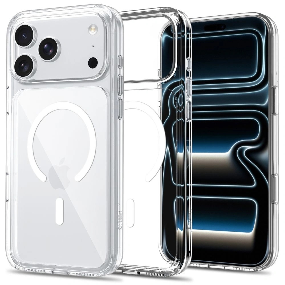 iPhone 17 Pro Max / 18 Pro Max - Tech-Protect Hybrid CC Magsafe kompatibelt cover - Clear