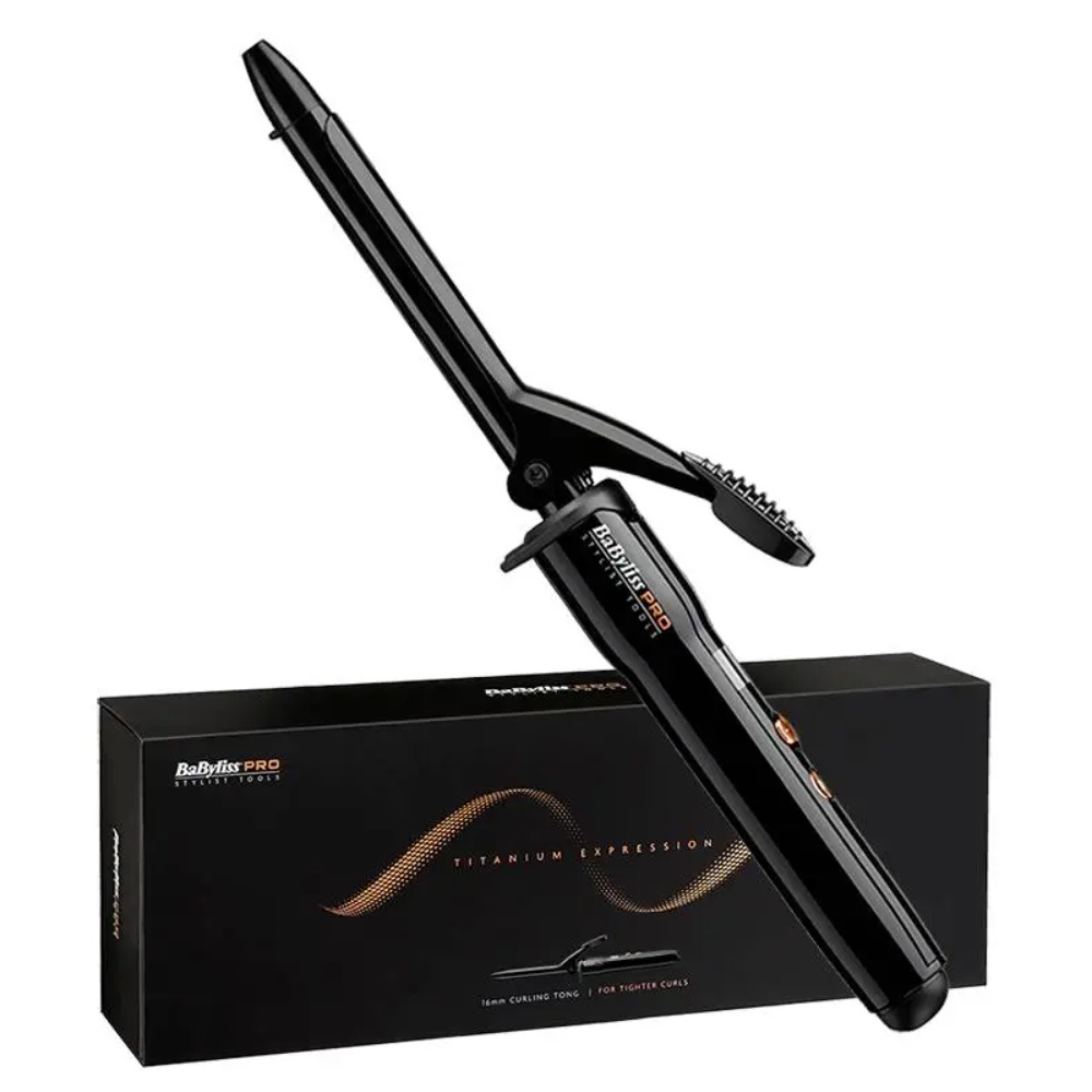 BaByliss PRO Titanium Expression krøllejern 16mm - Sort