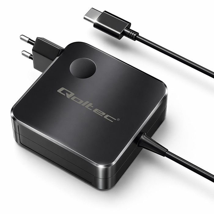 Qoltec strømforsyningsadapter - GaN super hurtig - USB-C - 65 watt