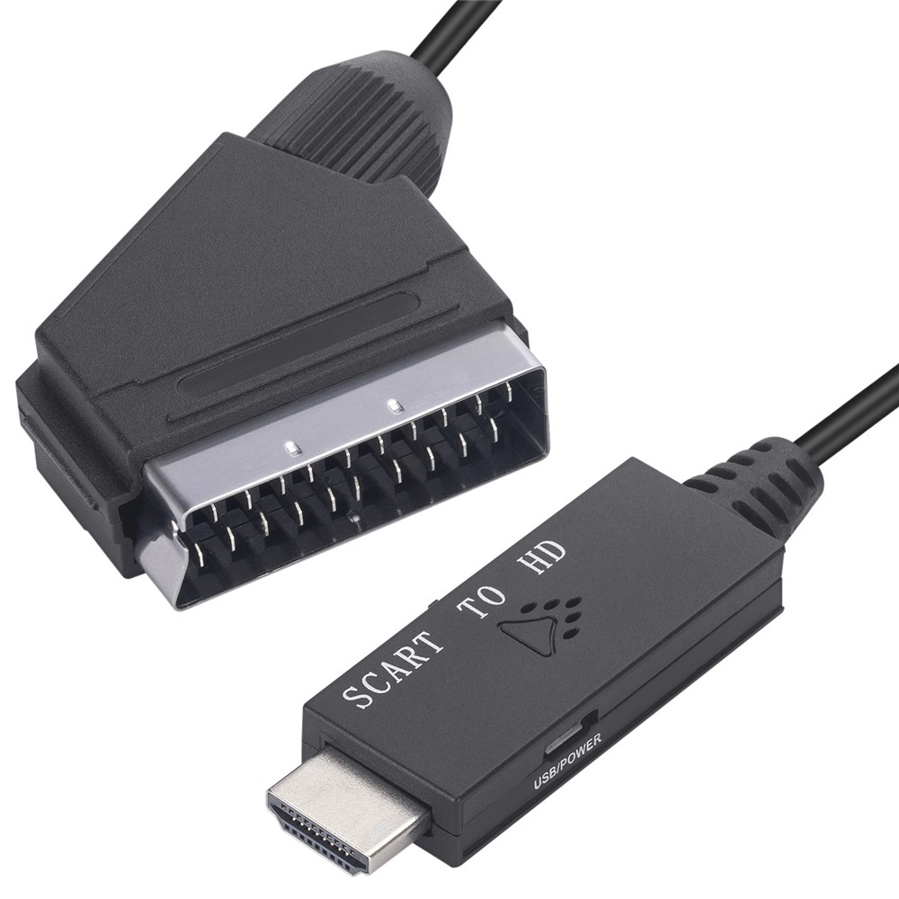 SCART til HDMI adapter - Plug & Play - 0,45 cm