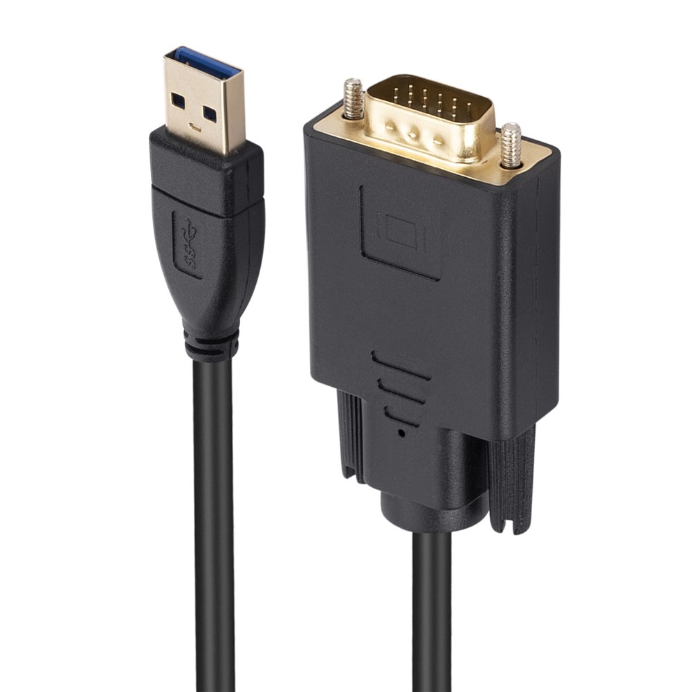 USB-A til VGA adapter kabel - WIN / MAC OS / ANDROID- 1.8 meter