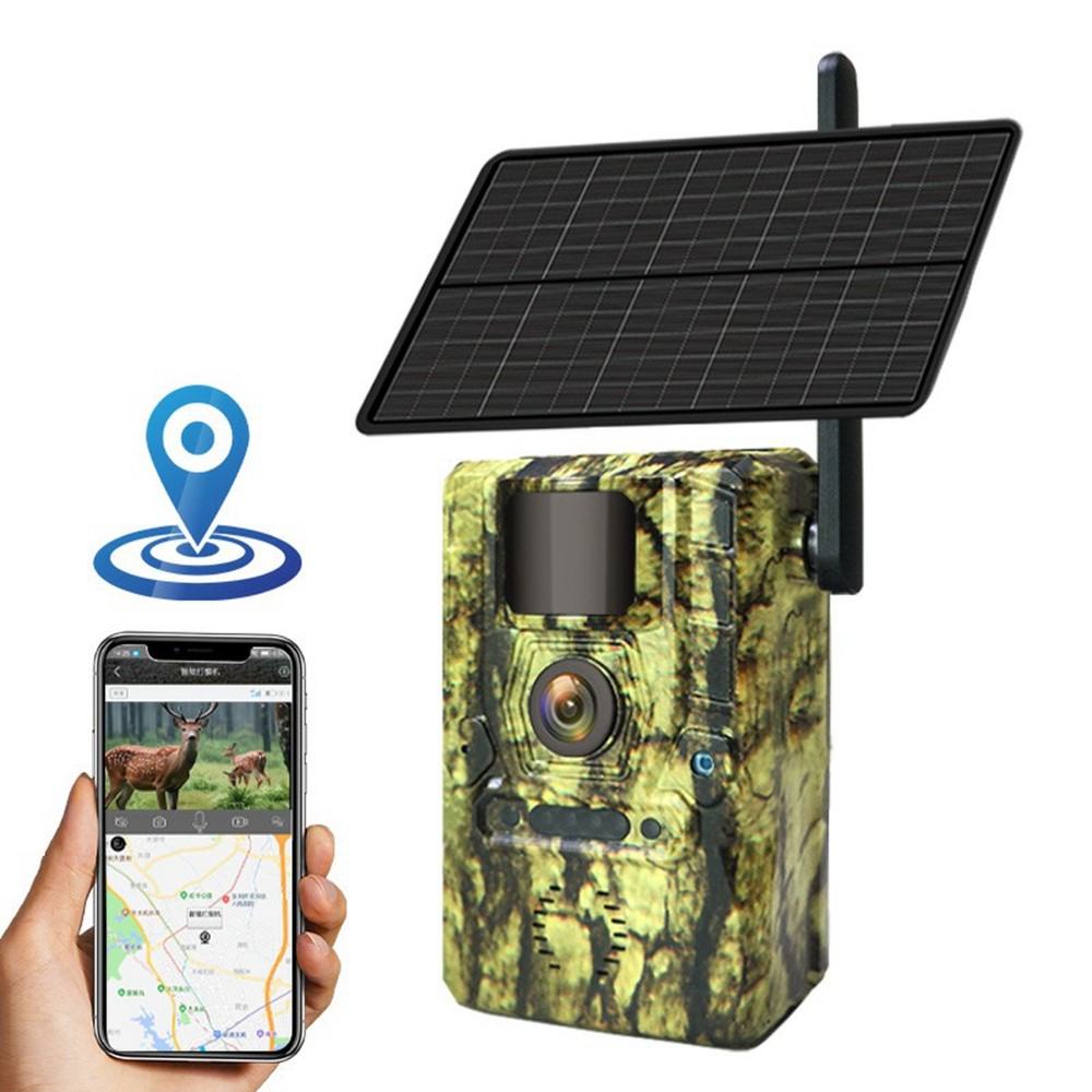 Vildtkamera H50 - 4G /GPS med solcellepanel og bevægelsesensor