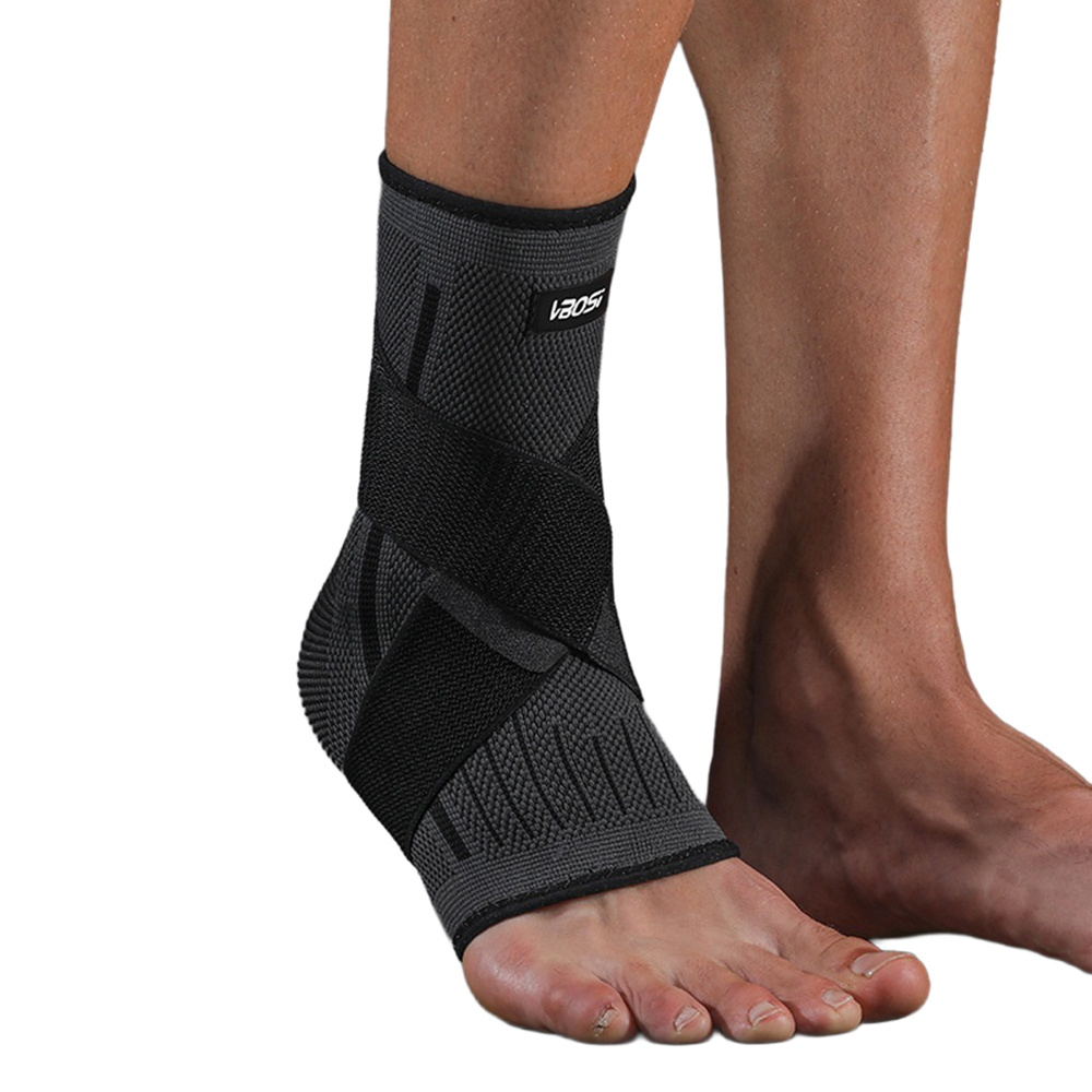 Ankel støttebind & Bandage med justerbare stropper - Str. XL - Sort