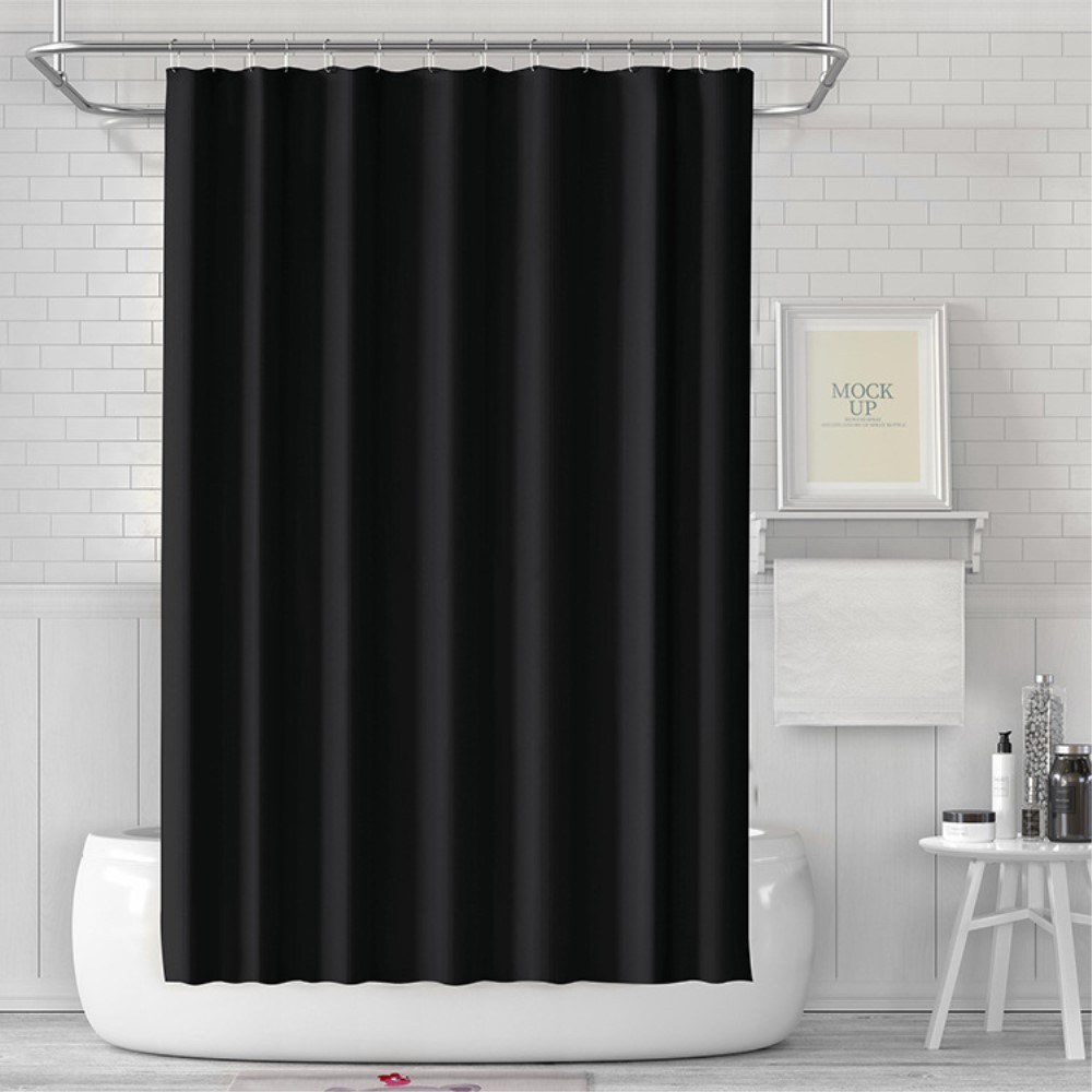 Badeforhæng CS PEVA 180x180 cm - Sort