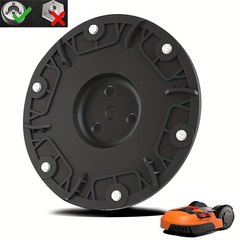 Knivplade / Knivdisk 6 Klinger til Worx / Landxcape / Kress / Einhell Lawn robotplæneklipper