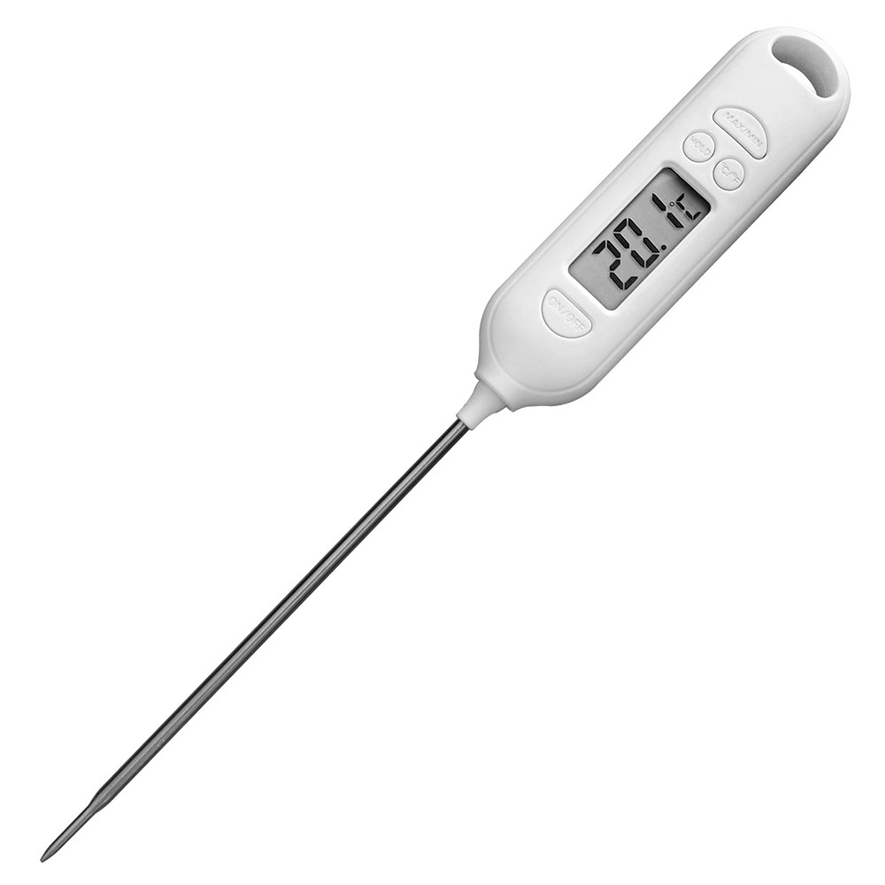 Digital stegetermometer / -50 - +300 grader - Hvid