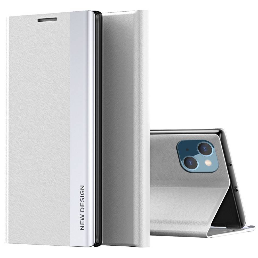 iPhone 14 Pro - Slim læder flip cover - Hvid