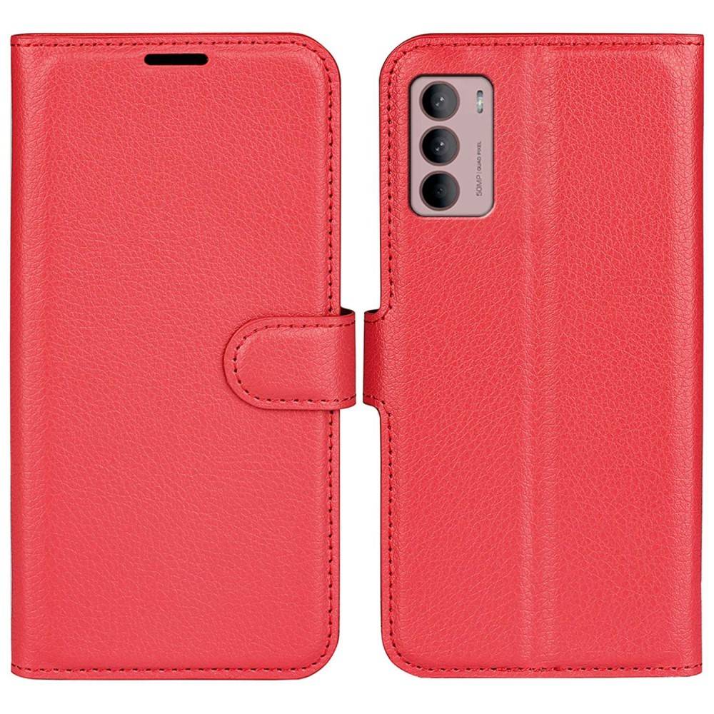 Motorola Moto G42 4G - Læder cover / pung - Rød
