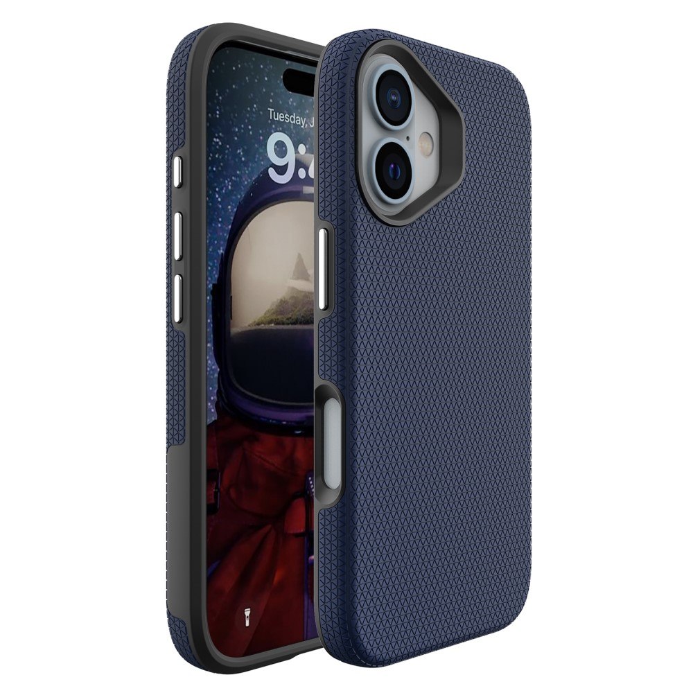 iPhone 16 Plus - Magsafe kompatibel Hybrid cover - Marineblå