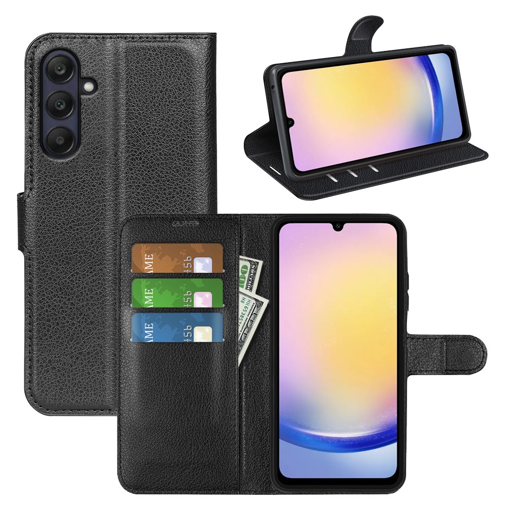 Samsung Galaxy A26 5G - Læder cover / pung - Sort