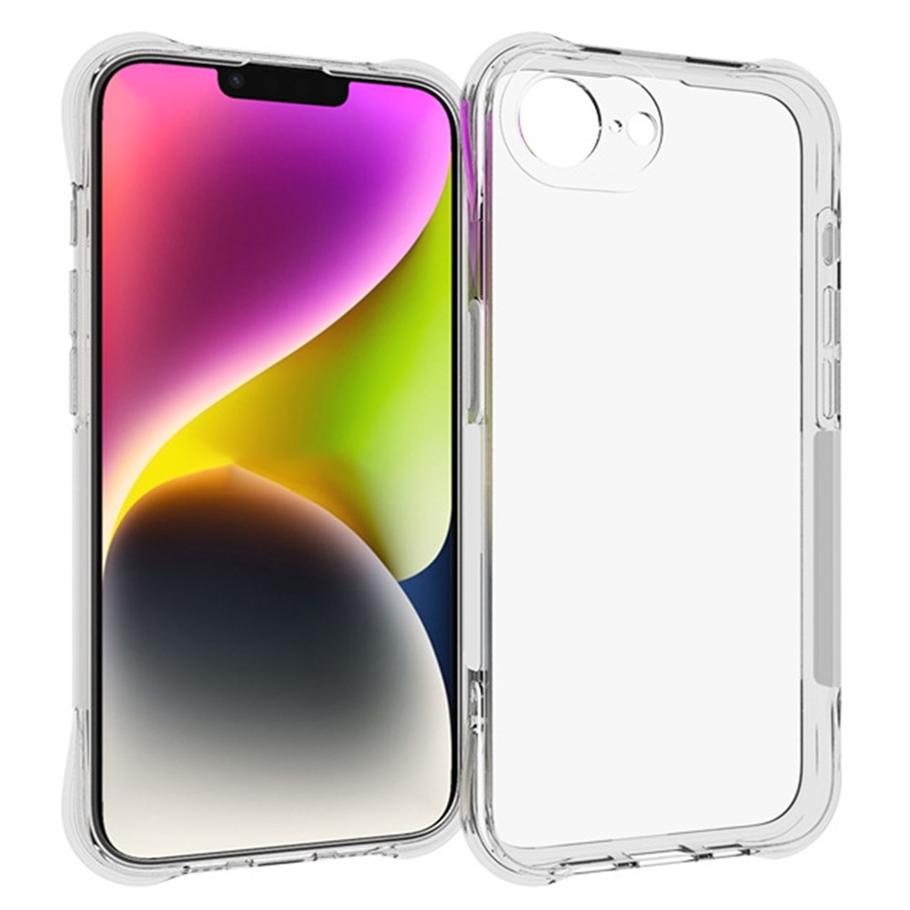 iPhone 17e / 16e - Shockproof gummi cover - Transparent
