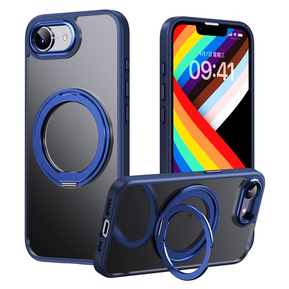 iPhone 17e / 16e - Slim cover m/2-lags beskyttelse - Magsafe kompatibel - Blå