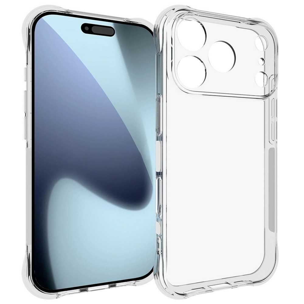 iPhone 17 Pro / iPhone 18 Pro - Slim gummi cover - Transparent