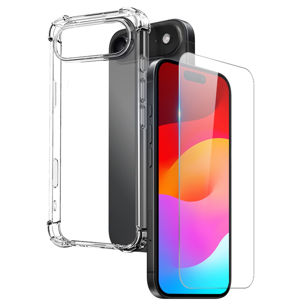 iPhone 17 Air - NORTHJO gummi cover - Inkl beskyttelsesglas til skærm og kamera