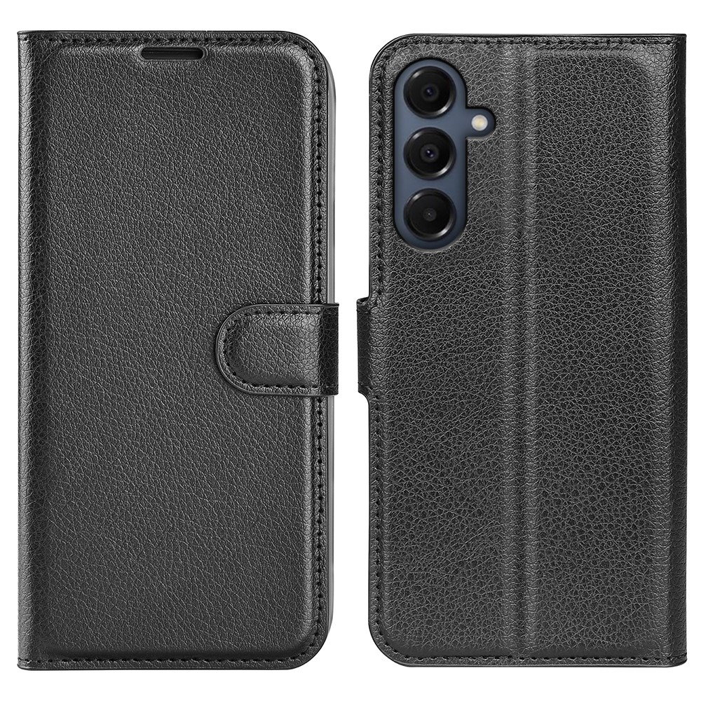 Samsung Galaxy A17 / A18 - Læder cover / pung - Sort