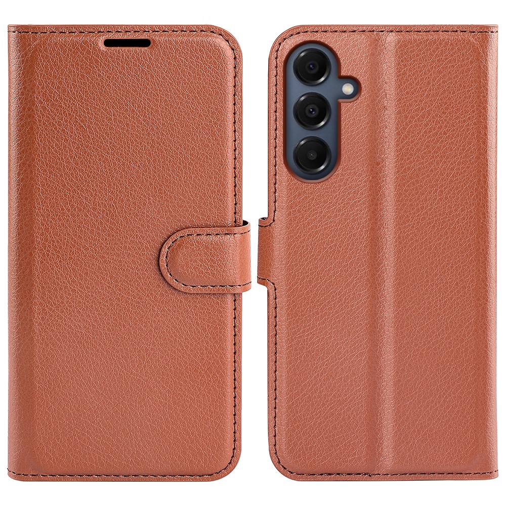 Samsung Galaxy A17 5G - Læder cover / pung - Brun