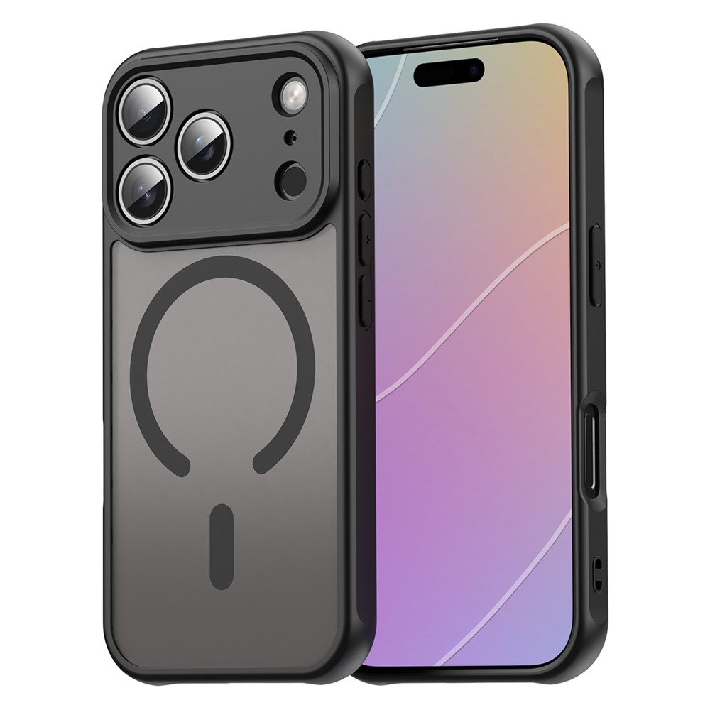 iPhone 17 Pro / iPhone 18 Pro - Shockproof magnetisk cover - Magsafe kompatibel - Sort