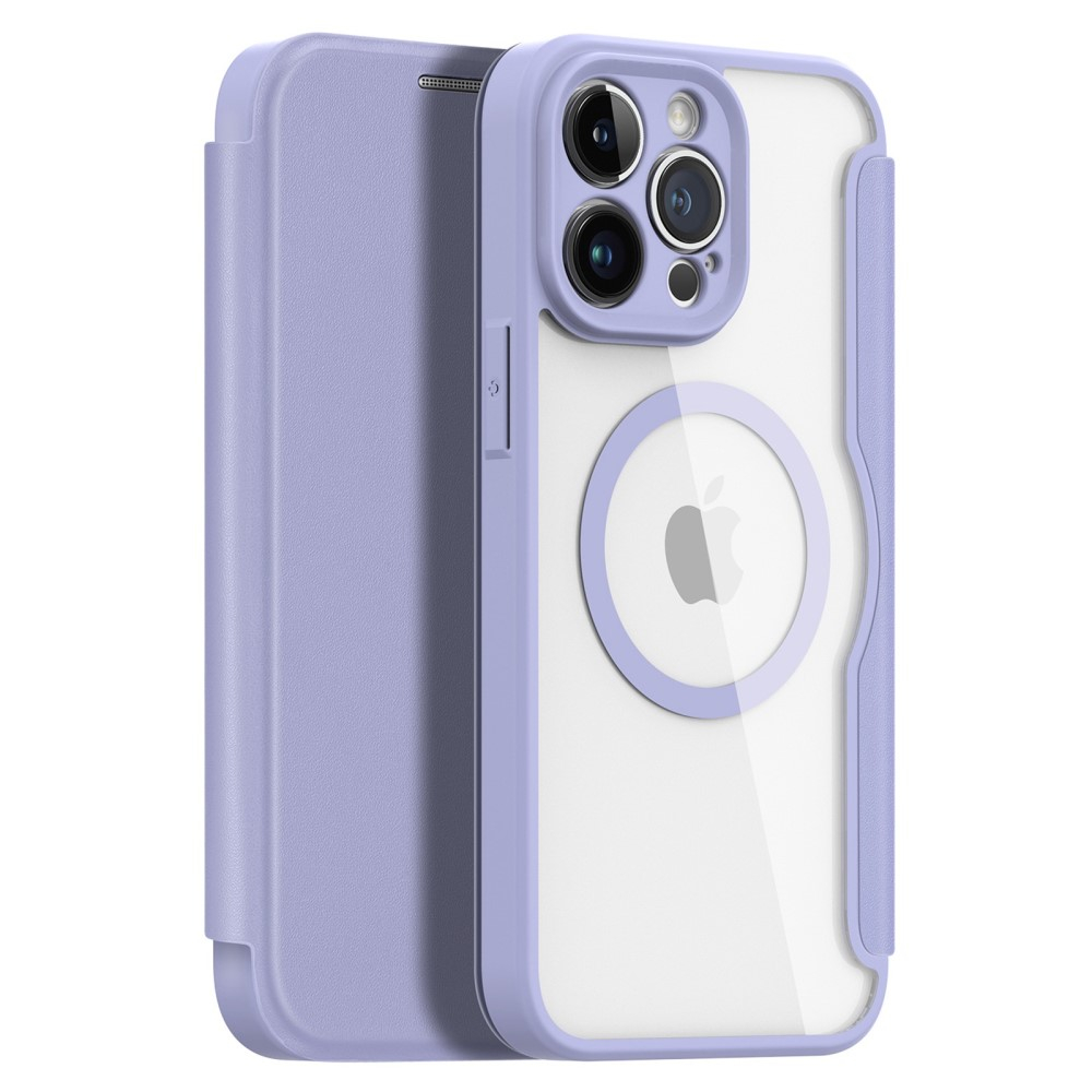 iPhone 14 Pro Max - Dux Ducis Skin X Pro Flip Magsafe cover - Lilla