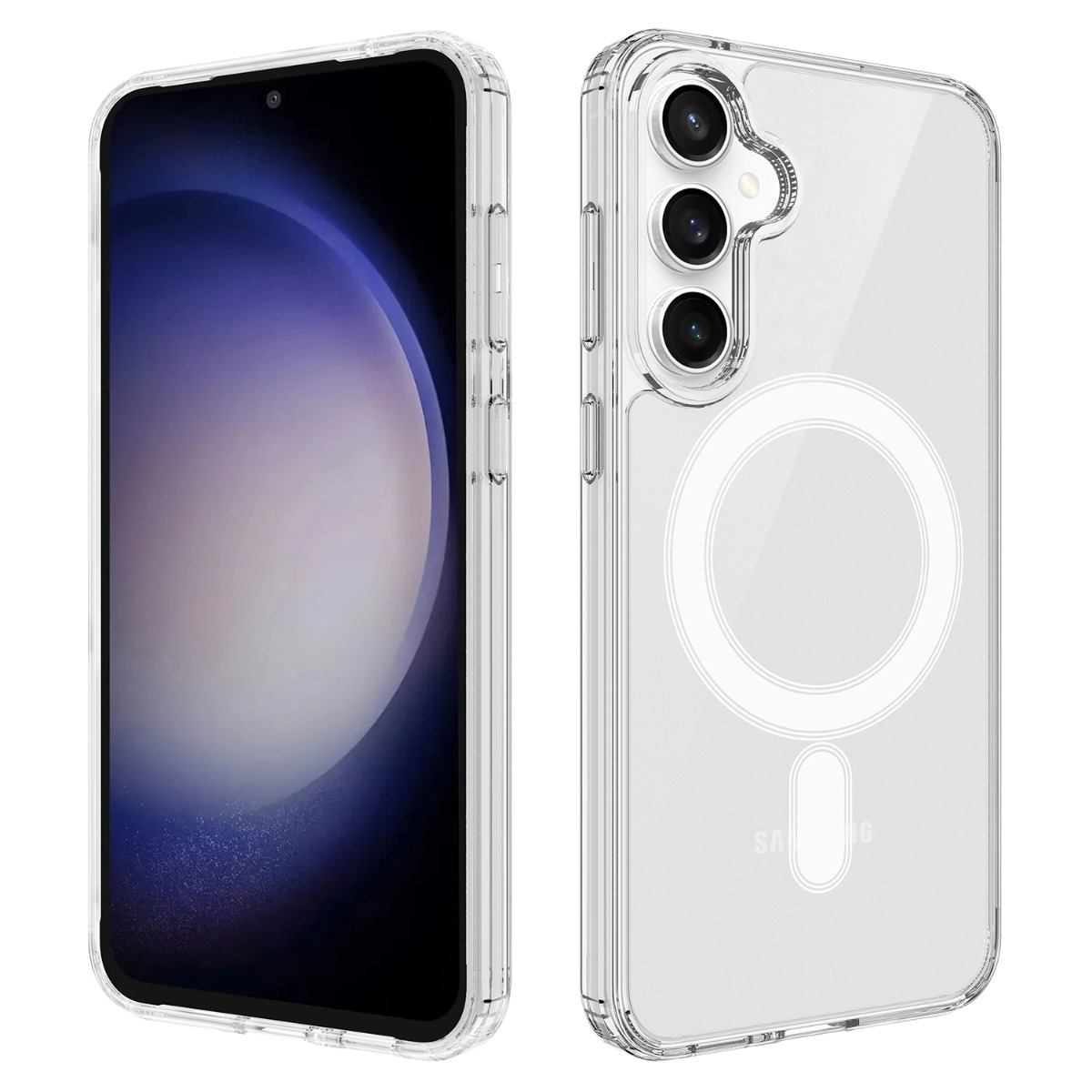 Samsung Galaxy S25 FE - Shockproof hybrid cover - Magsafe kompatibel - Transparent