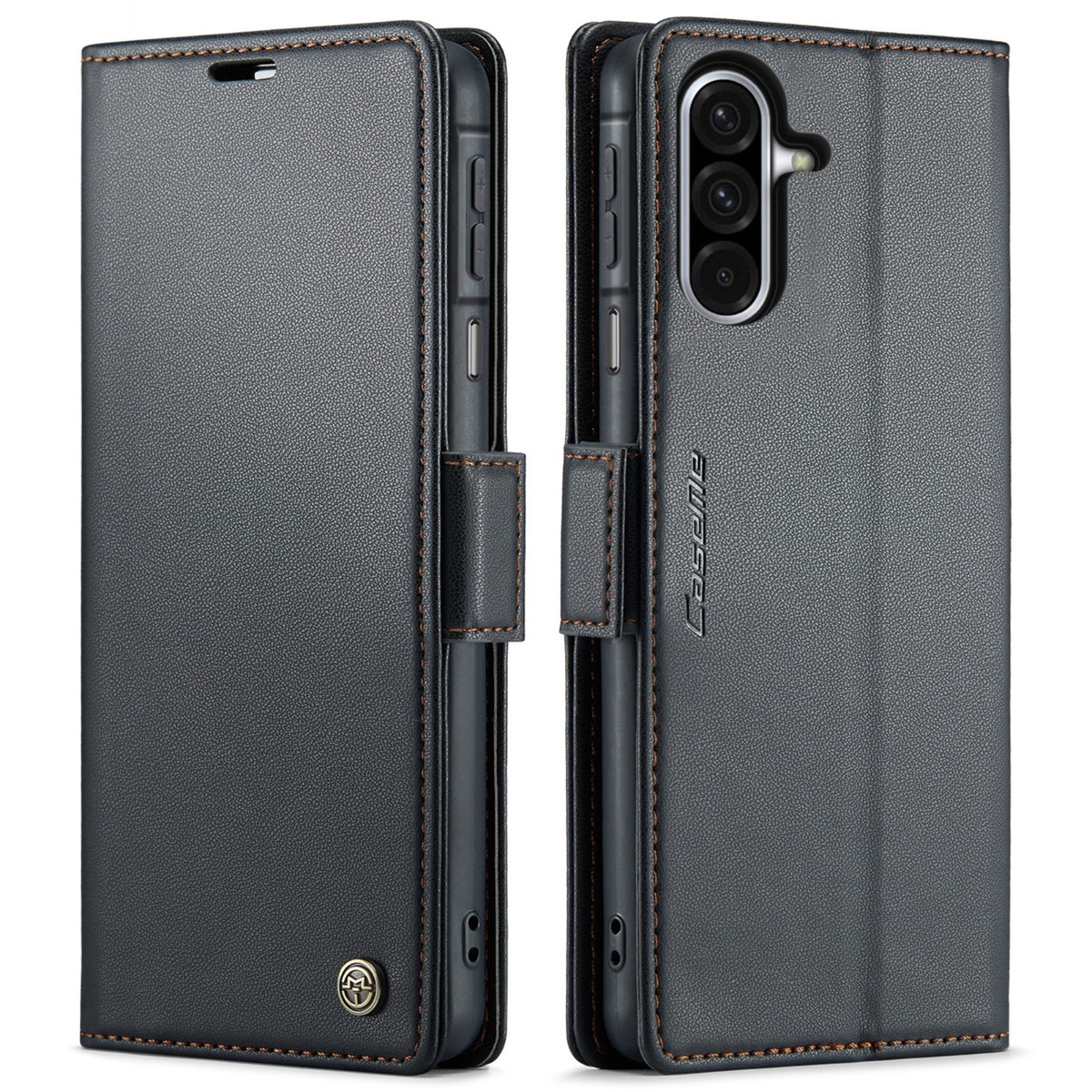 Samsung Galaxy A17 5G - CASEME RFID læder cover - Sort