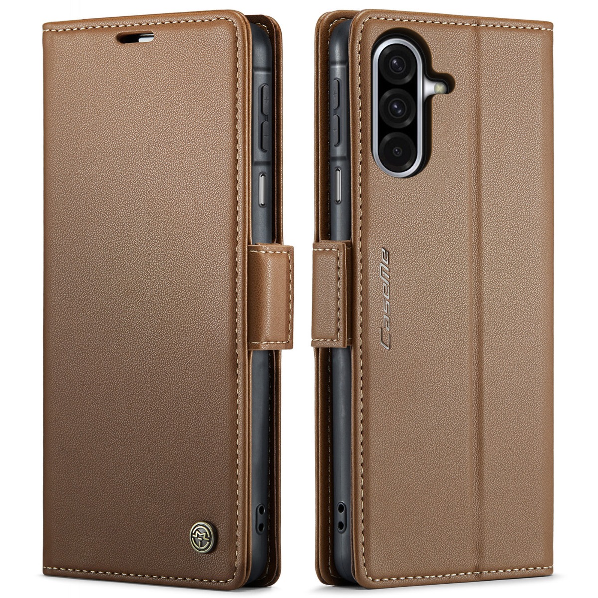 Samsung Galaxy A17 5G - CASEME RFID læder cover - Brun