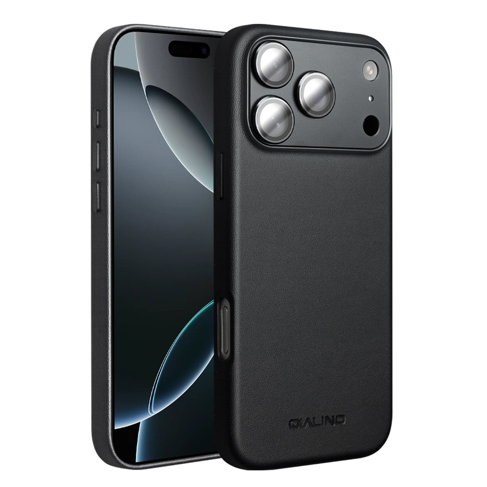 iPhone 17 Pro Max - QIALINO slim magsafe kompatibelt cover - Sort