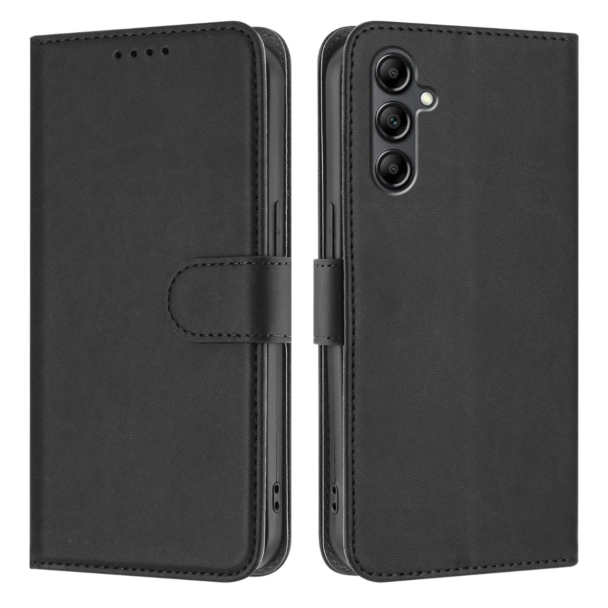 Samsung Galaxy A57 5G - Classic læder cover / pung - Sort