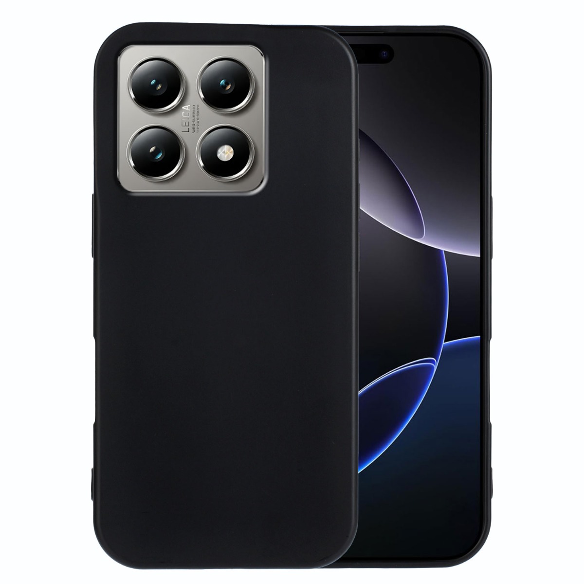 Xiaomi 15T - Fleksibel gummi cover - Sort