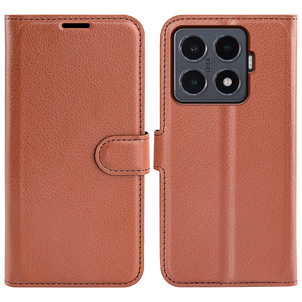 Xiaomi 15T Pro - Læder cover / pung - Brun